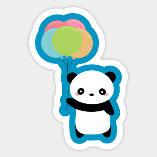 Cute Panda T-Shirt Sticker